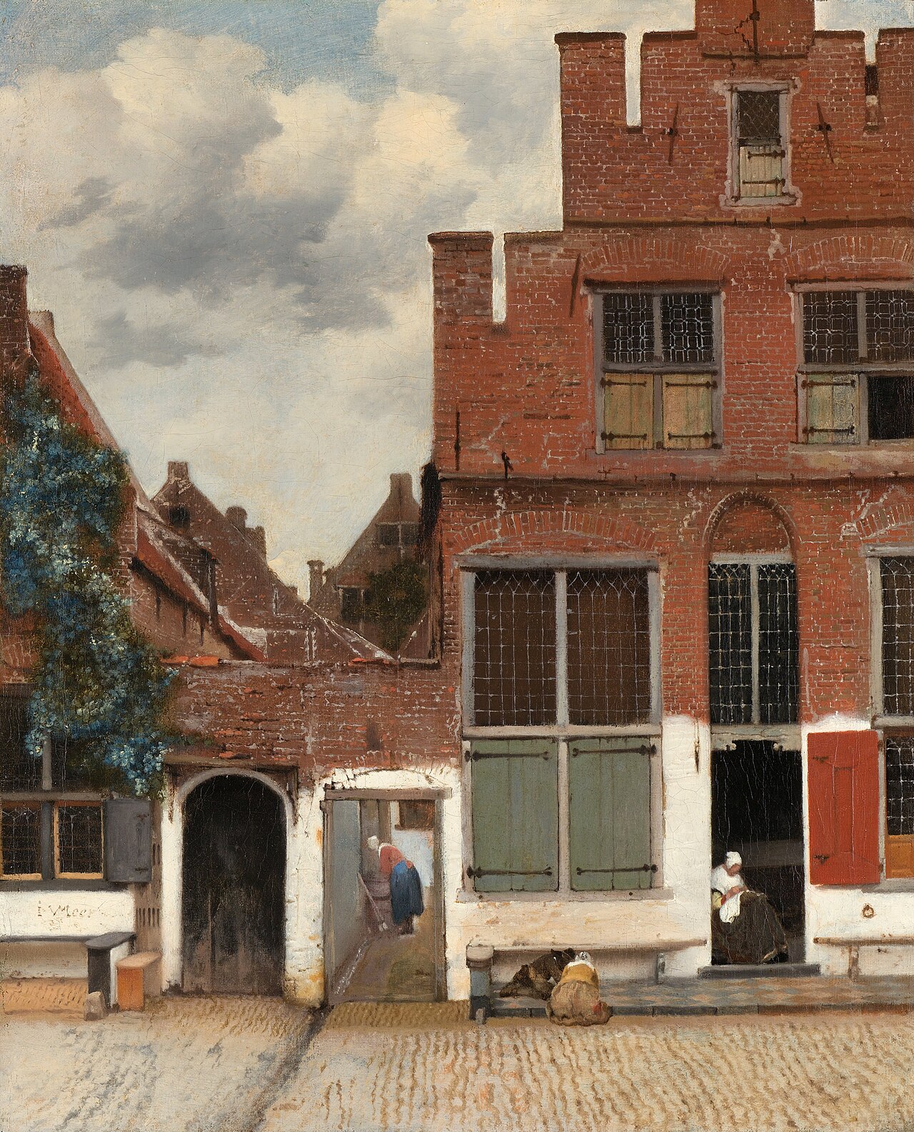 Vermeer, a street in Delft