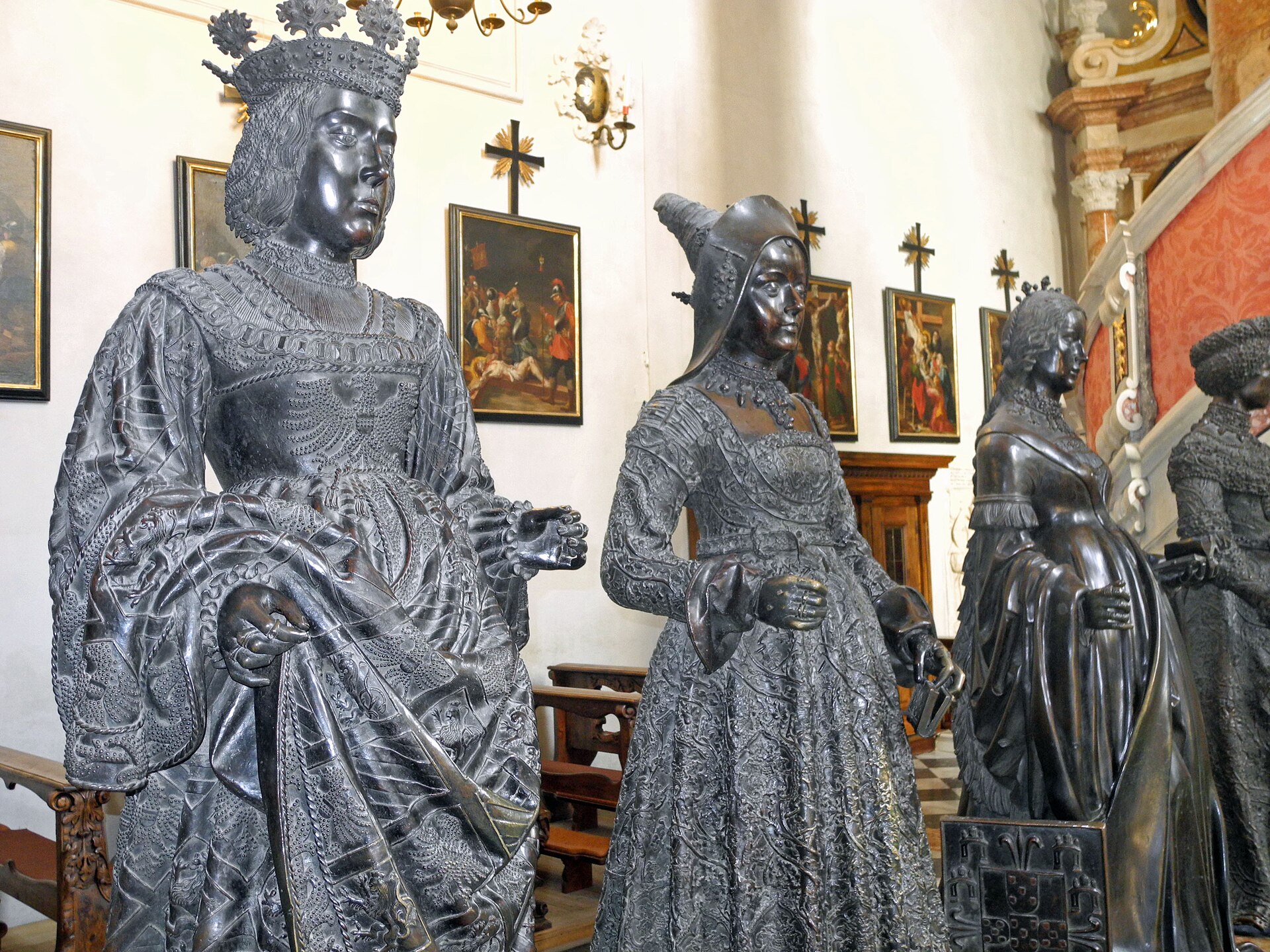 The cenotaph in the Hofkirche at Innsbruck